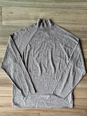 LESET Gray Mock Neck Sweater Size Small (SAMPLE)